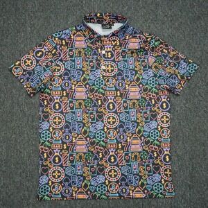 Sunday Swagger‎ Shirt Mens Small Black The Gambler Casino Performance Polo
